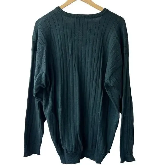 Royal New Zealand Green Merino Wool Sweater L - Picture 2 of 5